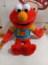 SESAME STREET SING ALONG BABY ELMO PLUSH TOU LIGHTS UP AND SINGS WORKS GREAT  