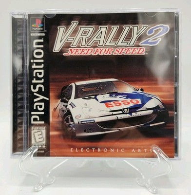 Need for Speed: V-Rally 2 (PS1, 1999) *CIB + Case Protector* Black Label* Tested