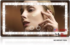 Led Sun Visor Vanity Mirror  Rechargeable Car Makeup Mirror  3 Light Modes