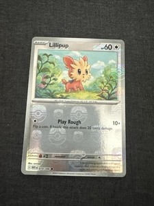 Lillipup (Master Ball Pattern) 074/086 Sv: White Flare Holo Pokemon Tcg