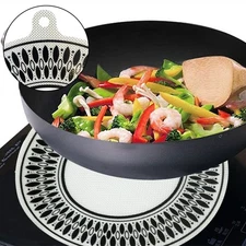 Induction Cooktop Mat Protector Nonslip Silicone Heat Insulation-Pad Cook Cover