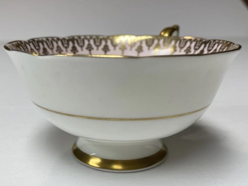 Paragon Pink and Gold Floating Rose Teacup and Saucer Set - Double Warrant - Picture 6 of 10