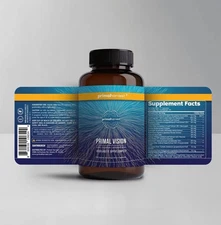 Primal Harvest Vision, 1 Pack: Eye & Vision Health with Vitamin E, Ginkgo Biloba