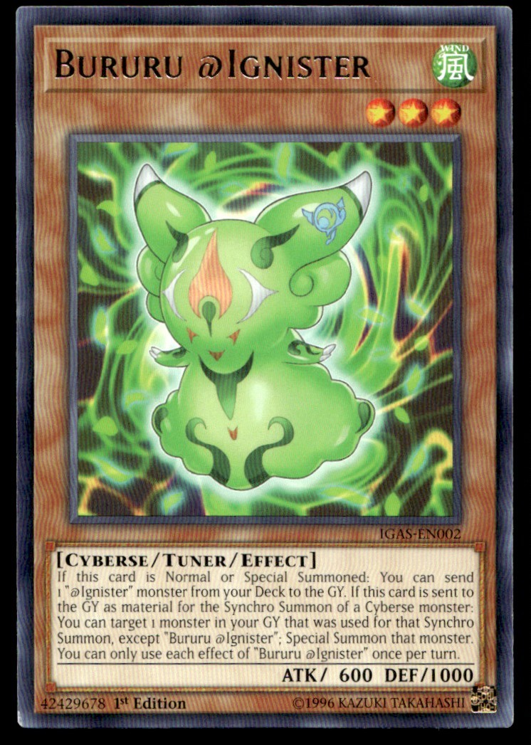 Bururu @Ignister - IGAS-EN002 - 1st Edition - YuGiOh | Buy 2 Get 1 Free