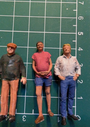 5pcs O Gauge People 1:43 Scale Hand Painted Standing Figures F-O-005 - Picture 5 of 5