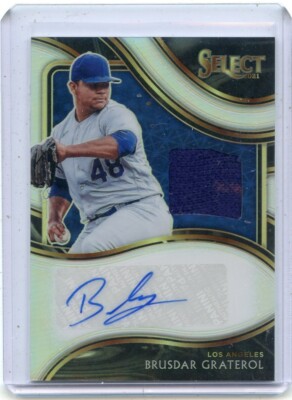 2021 SELECT #SM-BG BRUSDAR GRATEROL AUTOGRAPH JERSEY PRIZM'' #2/25 DODGERS 081324