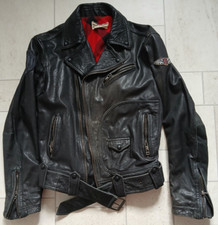 LEVI's prodotto con radici edizione speciale giacca biker pelle nera, uomo XS