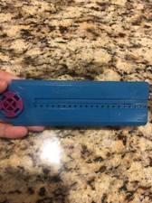 Vintage 1985 Binney  Smith Crayola Blue Adjustable Cool Rule Ruler