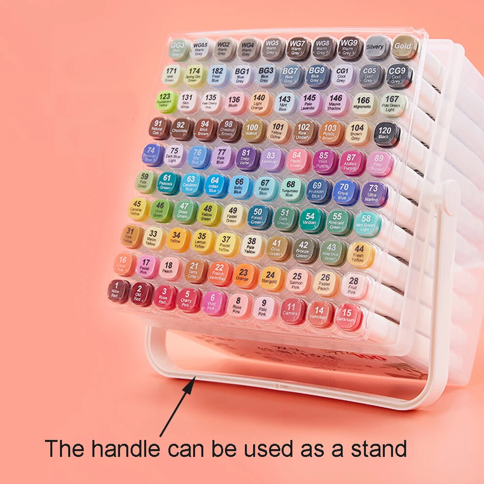 AIHAO Sketch Marker Pen Color Series Double-Ended Markers Colour Artist Marker - Image 2 of 4