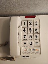 Big-Button Corded Phone Plus 13-Number Memory  20200 Braille. Northwestern Bell