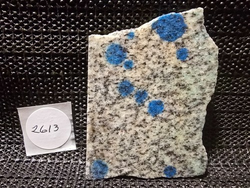 Stunning K2 Jasper Slab, Azurite in Granite, Beautiful Blue/Large Orbs, Pakistan - Picture 4 of 8