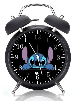 DEKAD Lilo & Stitch Alarm Desk Clock 3.75" Home Office Decor G209 Nice For Gift