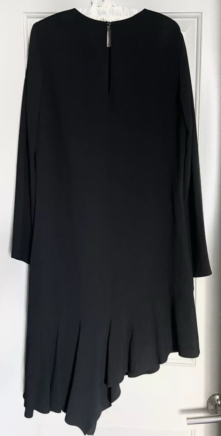 Abito lungo sleve Saint Laurent ️ Asimmetrico con cerniera con foro chiave taglia 46F US14