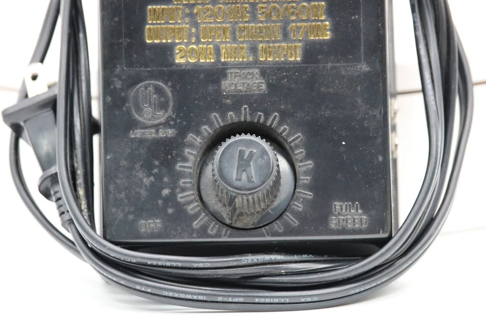 Used K-Line Model K-950 120V 50/60Hz Train  Black Hobby Toy Transformer O Gauge - Image 2 of 4