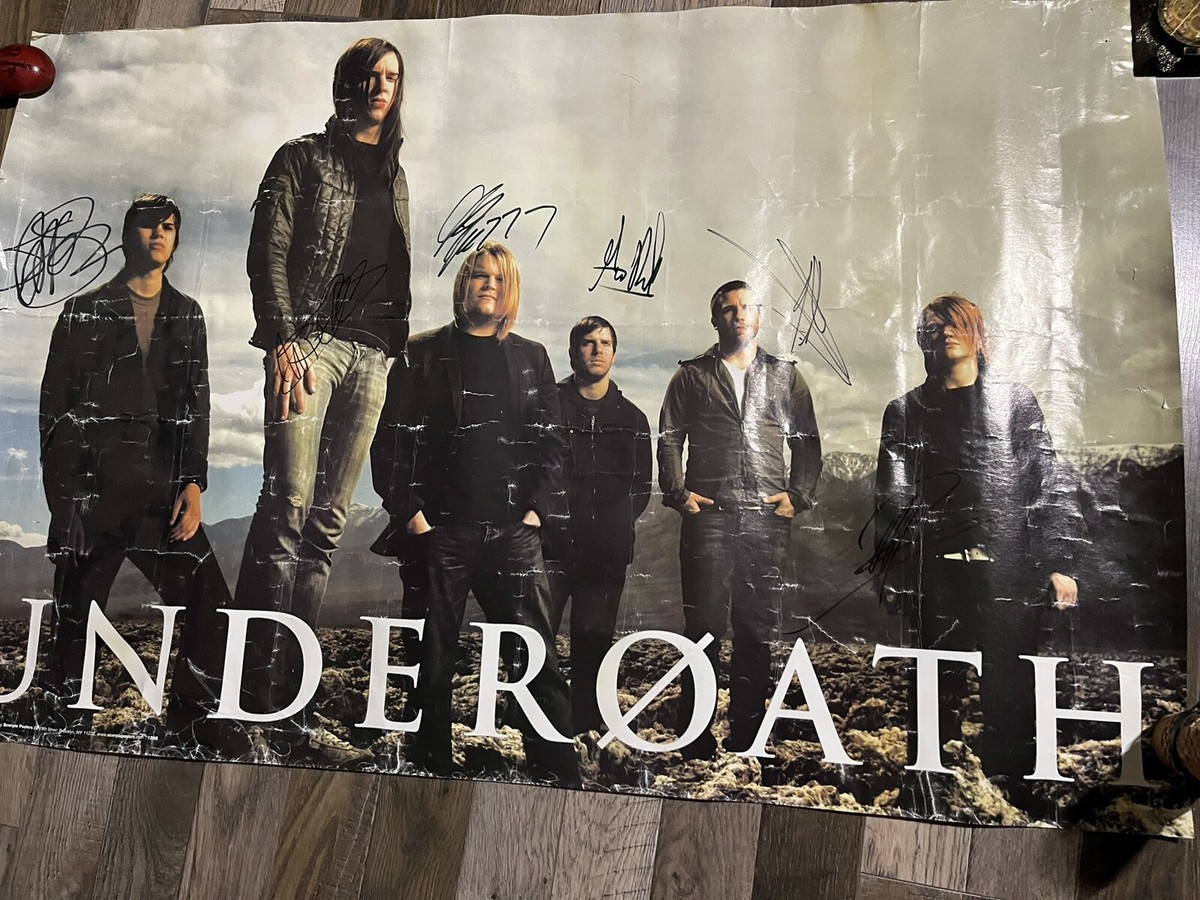 Underoath サイン入り ポスター Original Vintage Underoath Poster All Members | eBay