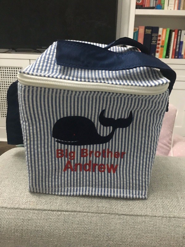 Monograms Off Madison monogrammed  snack square, "Big Brother Andrew”, NWT