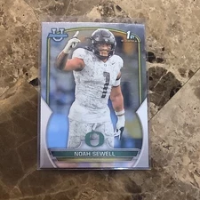 2022 Bowman Chrome University #57 Noah Sewell     Oregon Ducks B-8