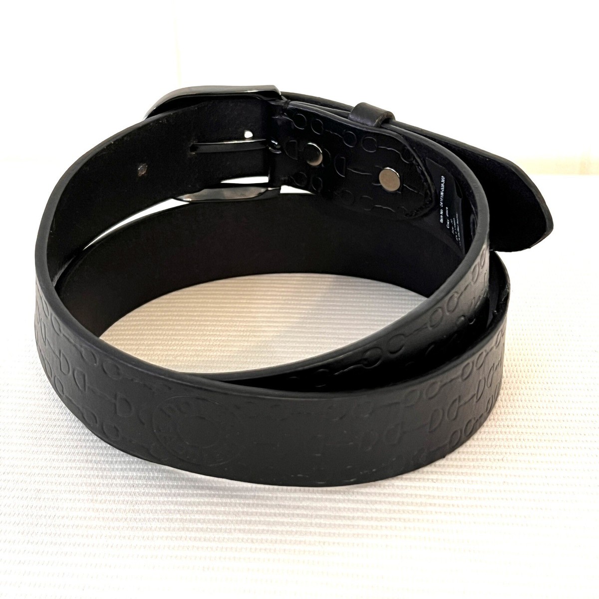 Dover Saddlery Bit By Bit Belt Embossed Leather Equestrian Women Sz 28 Black 0004198008_DS_Black_3.jpg?v=  main image 3