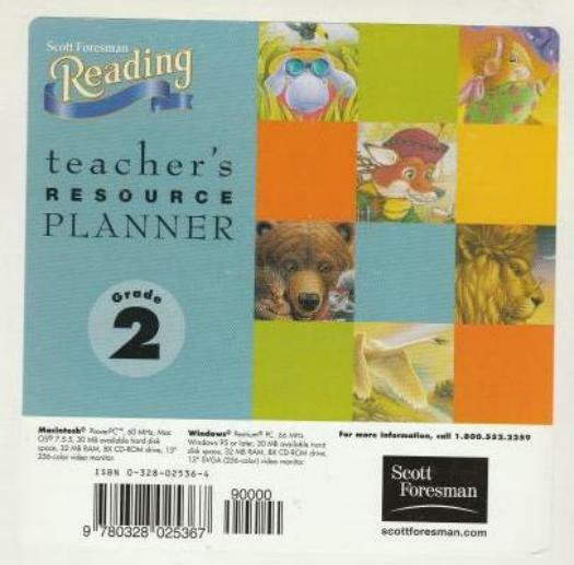 Scott Foresman Reading: Teacher's Resource Planner Grade 2 PC MAC CD lesson tool | eBay