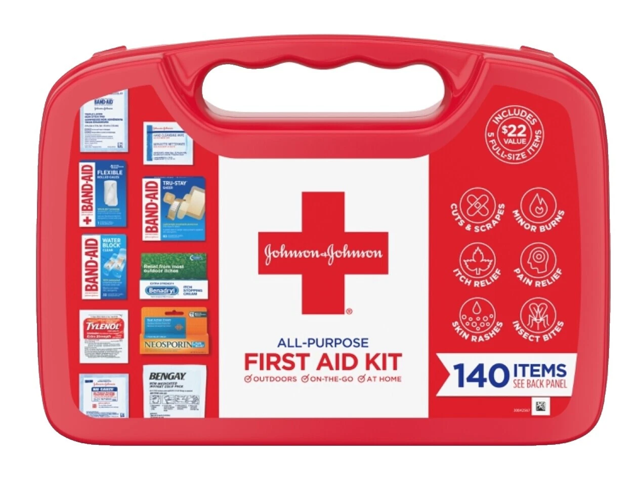 Kits de primeros auxilios Johnson & Johnson y Bolsos