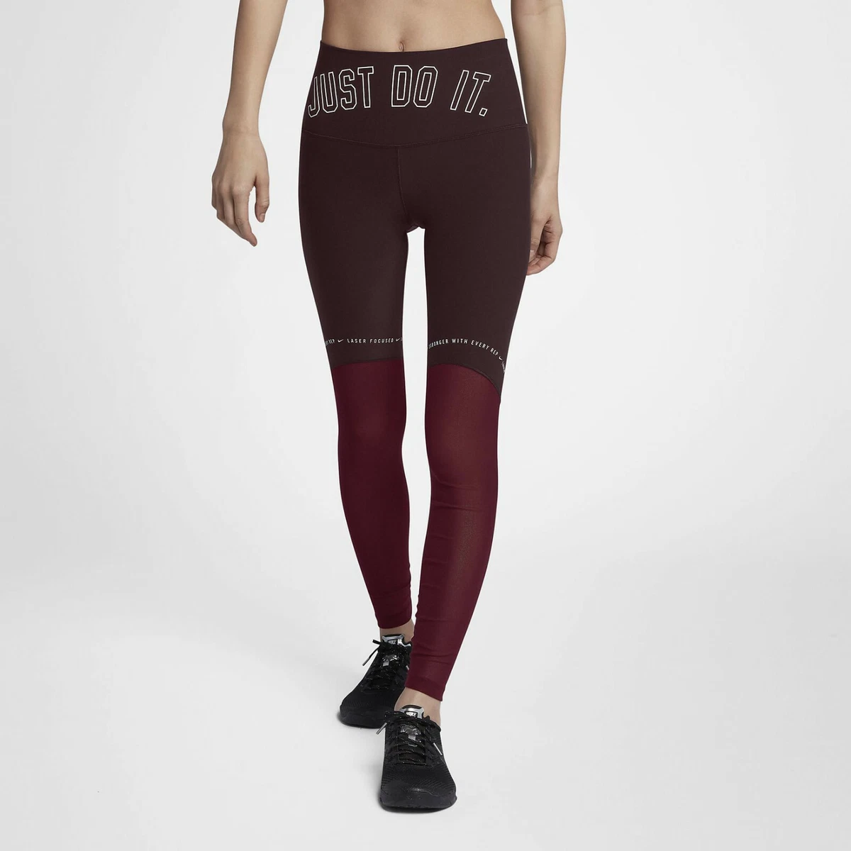 Nike Women's Power Pocket Hyper JDI Burgundy Training Tights 933488-652  Size S