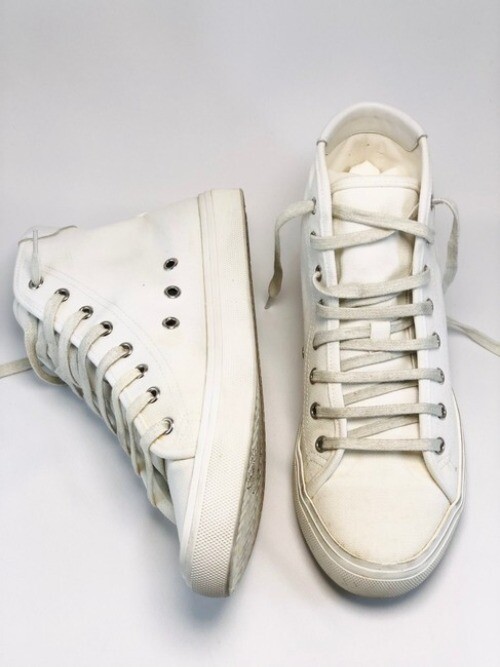 Sneakers alte Saint Laurent effetto invecchiato taglia EU:39