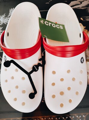 CROCS modi Sport Clog  SIZE :UNISEX  M 12 , white / navy / pepper