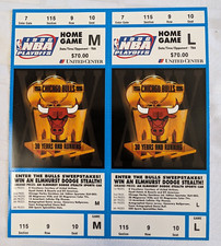 1996 CHICAGO BULLS PLAYOFF GAME TICKETS PAIR NBA BASKETBALL SPORTS MEMORABILIA