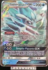 Carte Pokemon SABLAIREAU SM236 PROMO GX Ultra rare Soleil et Lune SL FR NEUF