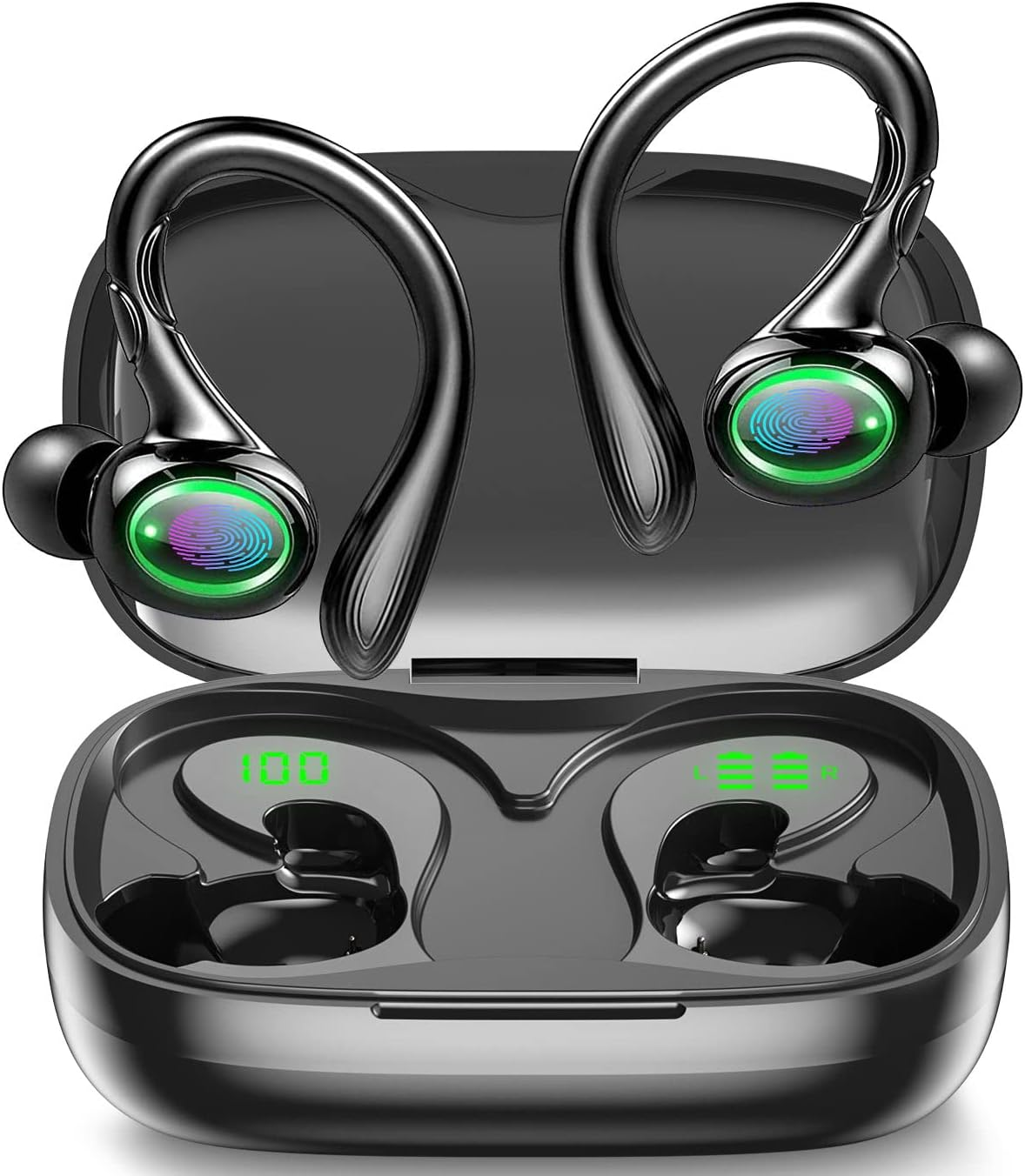 Wireless Earbuds, 60H Playback Bluetooth 5.3 Headphones,Noise Cancelling Wireles-image
