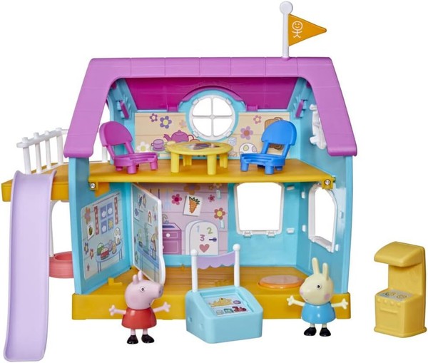 Hasbro Peppa Wutz Peppas Kinder-Clubhaus, Vorschulspielzeug Mit Soundeffekten-image