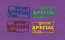 YOU ARE SPECIAL TO ME die cuts scrapbook cards