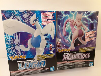 Bandai Hobby Pokémon Model Kit Lot Lugis & Mewtwo Poseable Figures
