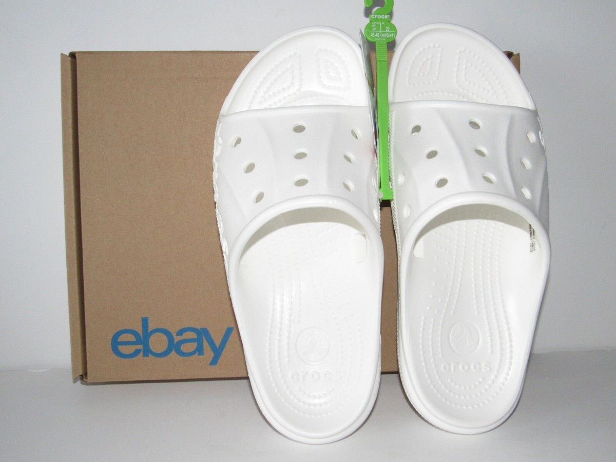 Crocs Baya White Men\'s Slide Sandals Lightweight Comfort Double Strap Size 12 Crocs Baya II Unisex Comfort Slide Sandals in | Mercari main image 2
