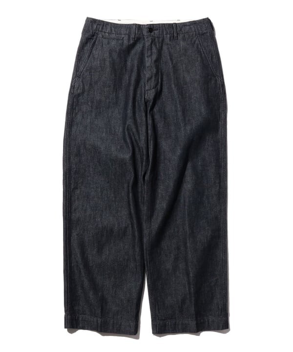ASK availability First) BEAMS PLUS MIL Trousers Denim Double Dye