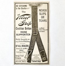 Velvet Grip Panty Hose Support 1897 Advertisement Victorian Fashion ADBN1A3