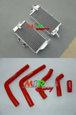 Aluminum Radiator & Red Silicone Hose for Honda CR125 CR125R 2005 2006 2007