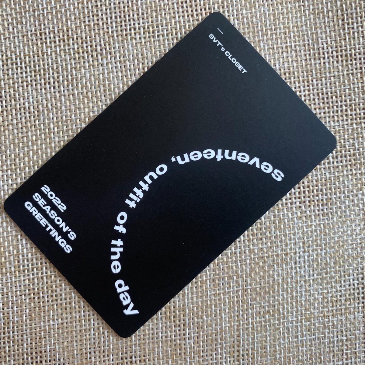 SEVENTEEN WONWOO [2022 Season's Greeting] Official Photocard / New