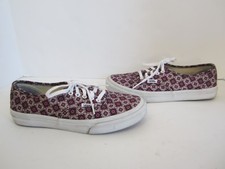 Vans Navy Patterned Lace Up Sneakers Mens 6.5 Womens 8