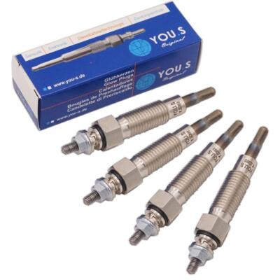 4 x YOU.S Original Glühstift 73 mm 10,5 V für KUBOTA L245 L295 L345 - Y1061