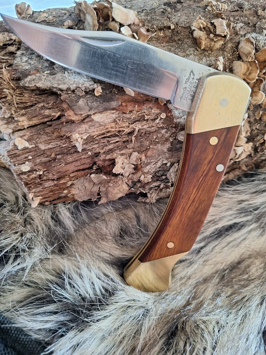 Schrade+ USA Uncle Henry LB7 Bear Paw MAC Tools Lockback Knife