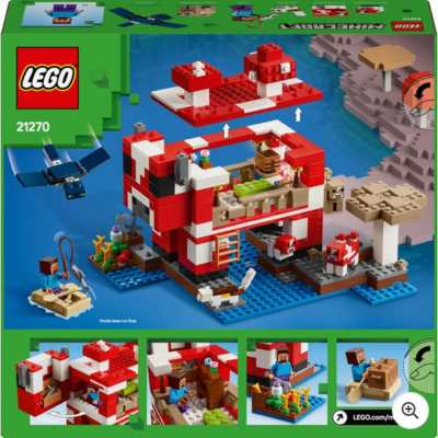 LEGO Minecraft: Mooshroom House (21270) | eBay