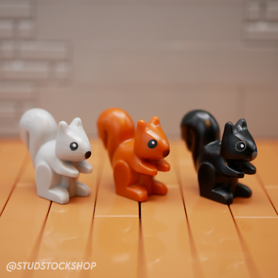 レコバ  海老鉈とシースセット LEGO Squirrel Animal Park Zoo City LOT of THREE from 2022 Sets