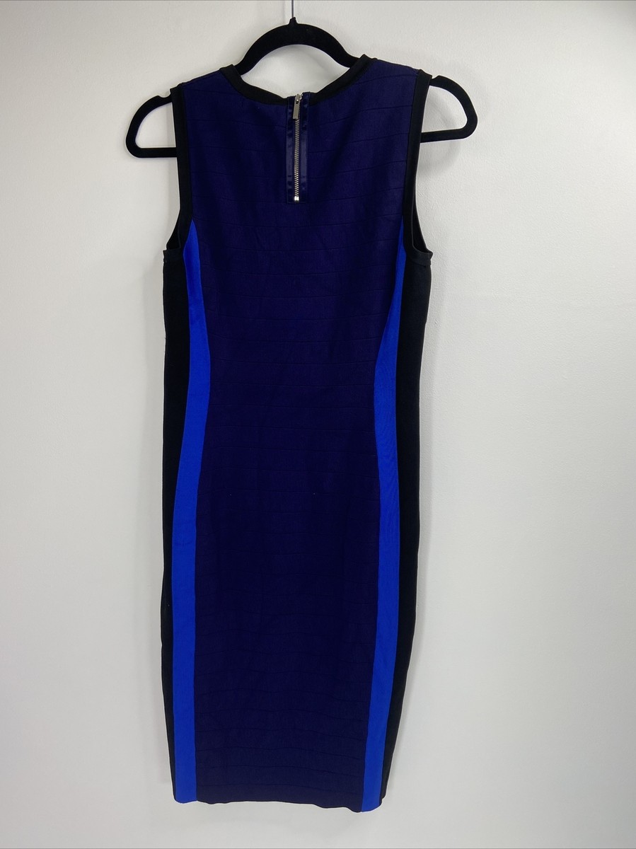 Karen Millen Navy Blue Bodycon Dress Size S | eBay