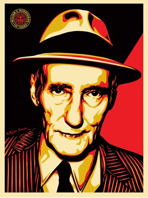 William S. Burroughs limited edition Obey Giant, Shepard Fairey print, unopened.