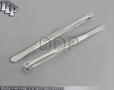 Body Piercing:-2 x Sponge Tweezer Regular  Slotted 