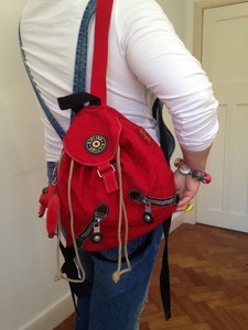 kipling red backpack