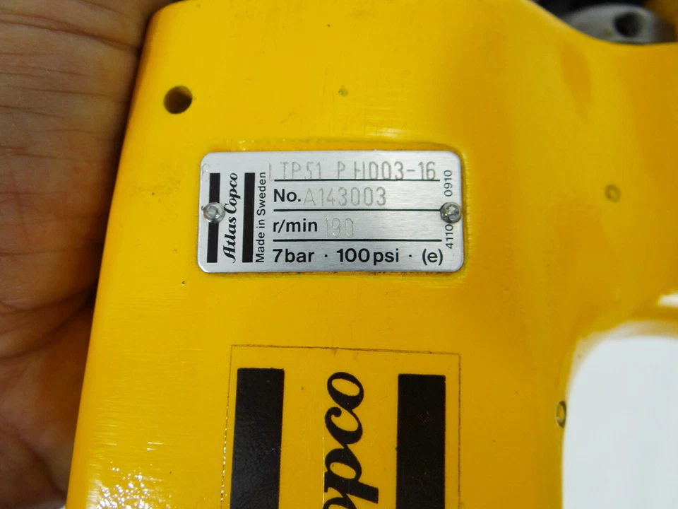 Empuñadura de pistola profesional Atlas Copco LTP51 PH003-16 aire neumático tuerca Foto 4 de 4