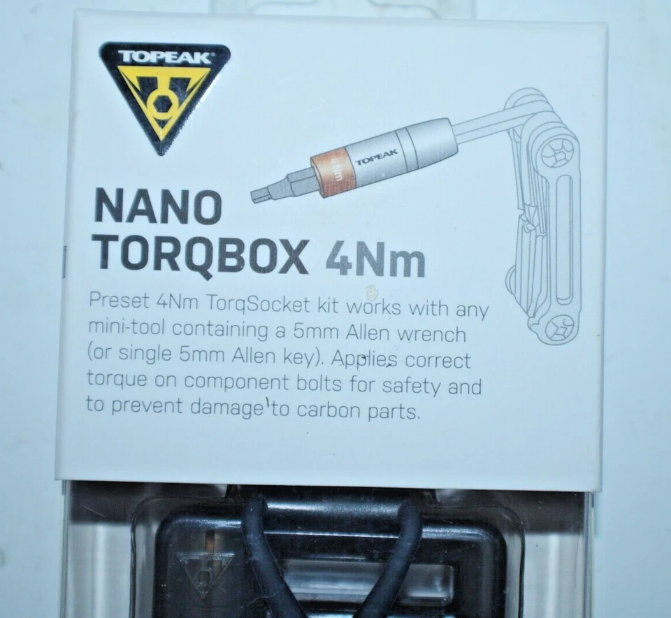 Topeak Nano Torqbox 4Nm велосипед мульти инструмент Torq гнездо набор бит 5 функция - Изображение 4 из 4
