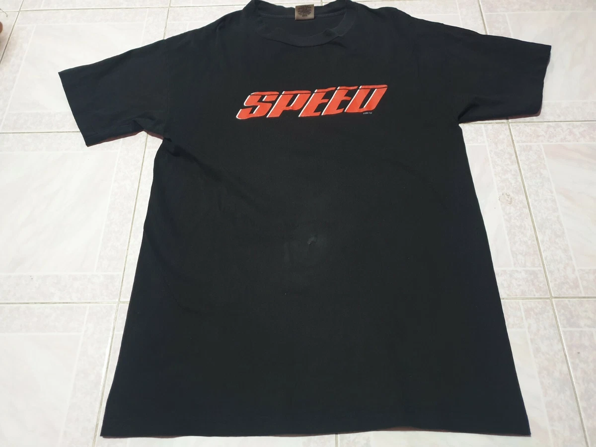 Rare Vintage 90s Speed Movie Promo T Shirt Size M double side print